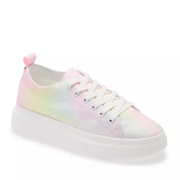 BP (Brass Plum) - Tie-Dye Platform Sneakers - Women’s size 8.5 - Picture 1 of 1